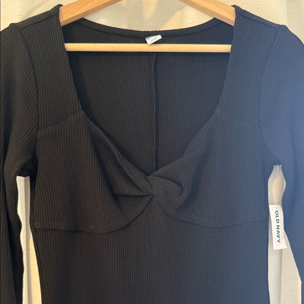 Old Navy Classic Black Long Sleeve Dress